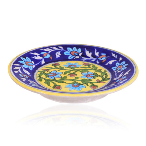Blue Pottery Decorative Wall Hanging Plate