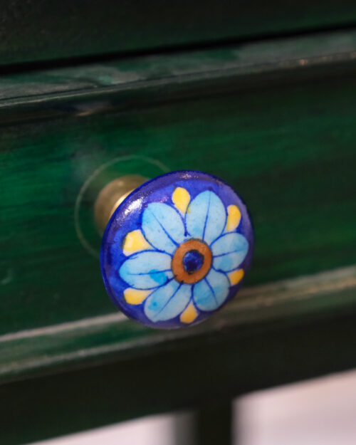 Blue Pottery Door Knob